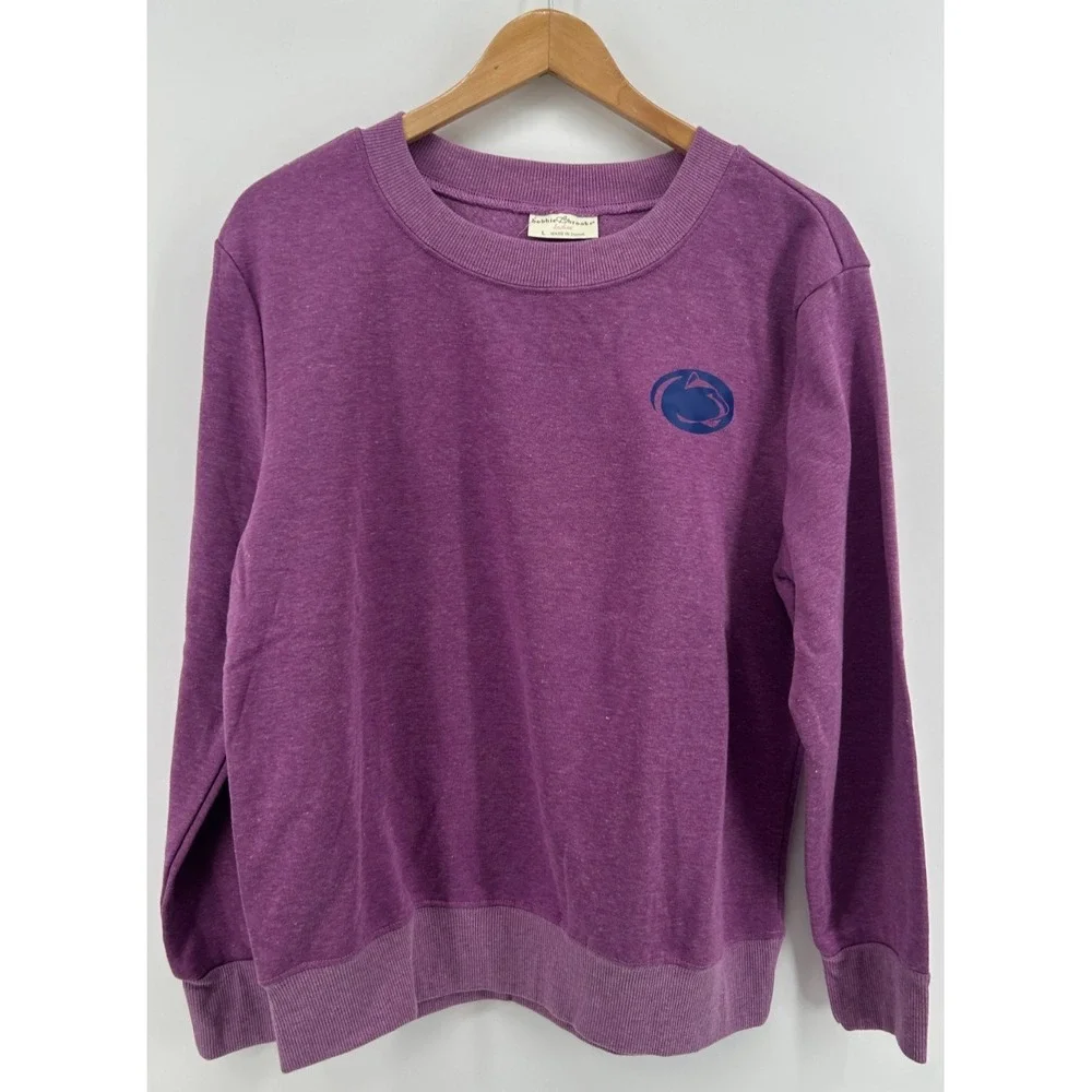Penn State Nittany Lions Bobbie Brooks Sweatshirt Womens Purple Large NWOT